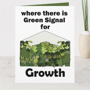 Kas Groen Signaal Voor Groei Tuin Opening Kaart