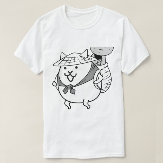 Kasa Jizo Uber Rare Cat Battle Cats T-shirt (Design voorkant)