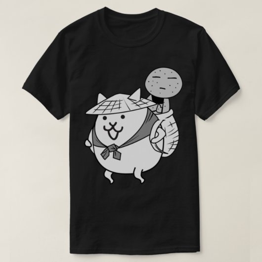 Kasa Jizo Uber Rare Cat slagkatten T-shirt (Design voorkant)