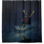 Kasa Obake Japanse parmbrella Ghost Rainy Day Douchegordijn (Voorkant)