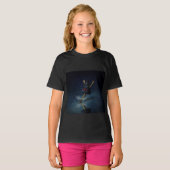 Kasa Obake Japanse Umbrella Ghost in de regen T-shirt (Voorkant volledig)