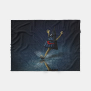 Kasa Obake Japanse Umbrella Ghost Rainy Day Fleece Deken
