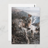 Kasachen von der Mongolei- Postkarte Briefkaart (Voorkant / Achterkant)