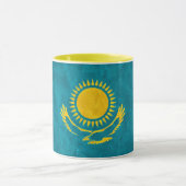 " Kasachstan: 1992/heute - Flaggen Design KAFFEE Mok (Midden)