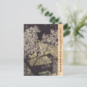 Kasamatsu plum Trees op yoshino japanese kunst Briefkaart (Staand voorkant)