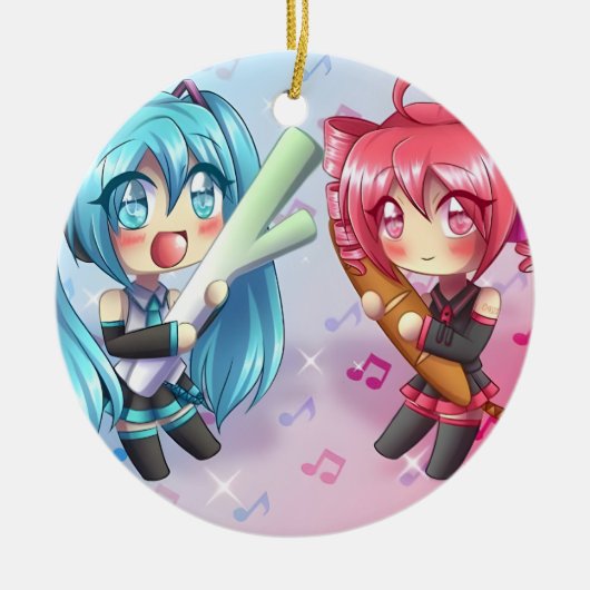 Kasane teto x miku keramisch ornament (Voorkant)