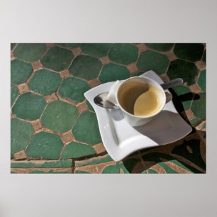 Kasbah Hotel en Restaurant, koffie en groen Poster