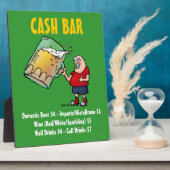 Kasborden met grappige Cartoon Guy Plaque Fotoplaat (Zijkant)