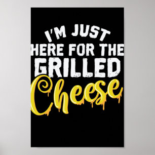 Käse ik ben hier voor de grillekazen poster