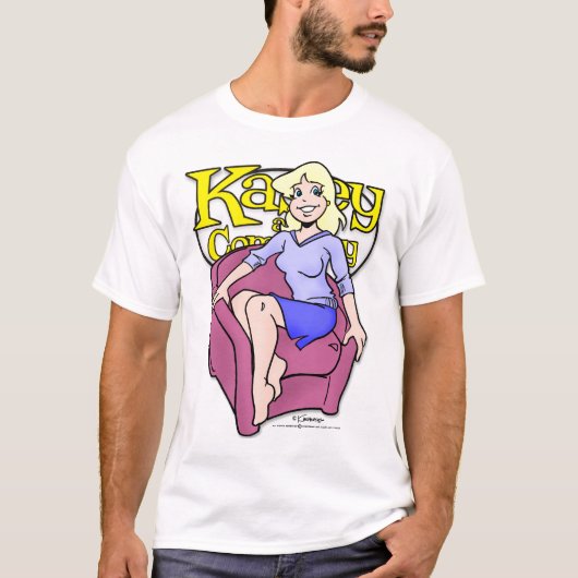 Kasey in Stoel T-shirt (Voorkant)