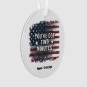 Kash Patel "You've Got Two Minutes" Interview Cita Ornament (voorkant)
