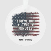 Kash Patel "You've Got Two Minutes" Interview Cita Ornament (voorkant)