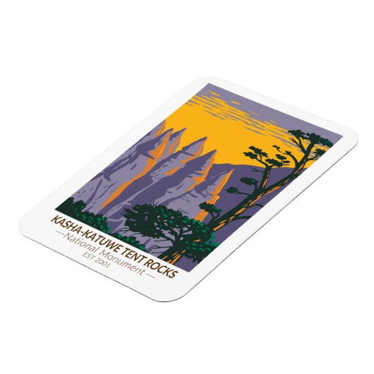 Kasha - Katuwe Tent Rocks Nationaal Monument Magneet (Linkerzijde)