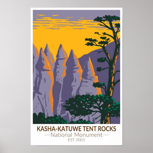 Kasha - Katuwe Tent Rocks Nationaal Monument Poster (Voorkant)