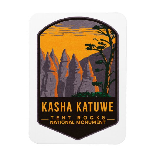 Kasha Katuwe Tent Rocks National Monument Magneet (Verticaal)