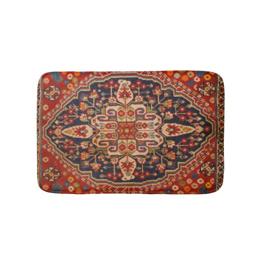 Kashan Poshti Central Persian Rug Print Badmat (Voorkant)