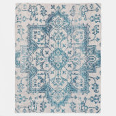 Kashan Poshti Central Persian Rug Print Fleece Deken (Voorkant)