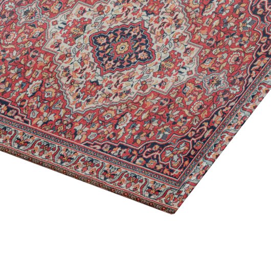 Kashan Poshti Central Persian Rug Print Snijplank (Hoek)