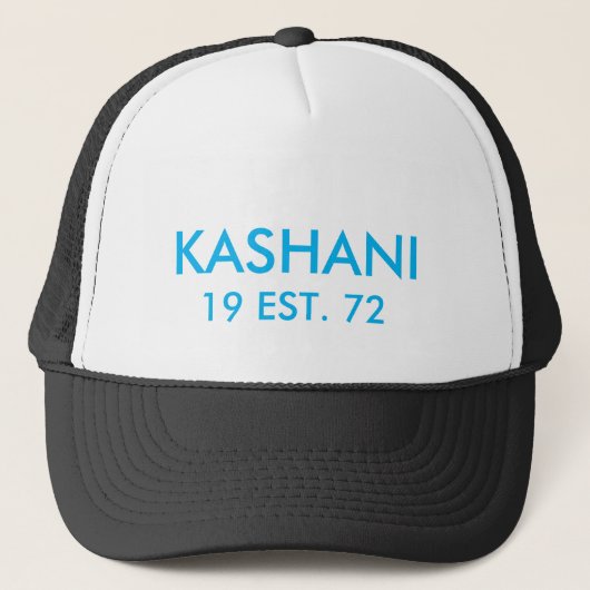 KASHANI 19 Est.72 Trucker Hat Trucker Pet (Voorkant)