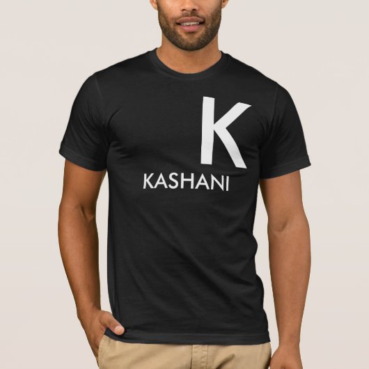 KASHANI Mannen Basic Bella Canvas T-Shirt (Voorkant)