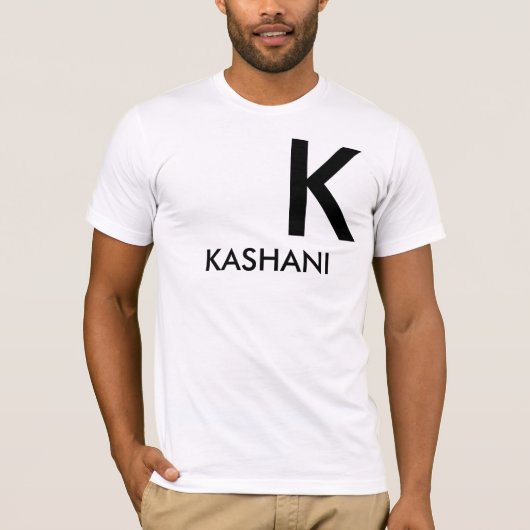 KASHANI Mannen Basic Bella Canvas T-Shirt (Voorkant)