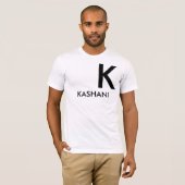KASHANI Mannen Basic Bella Canvas T-Shirt (Voorkant volledig)