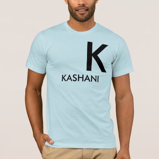 KASHANI Mannen Basic Bella Canvas T-Shirt (Voorkant)