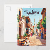 Kashgar China Briefkaart (Voorkant / Achterkant)