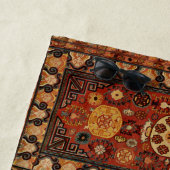 Kashi tapijt look in sinaasappels strandlaken (In situ)