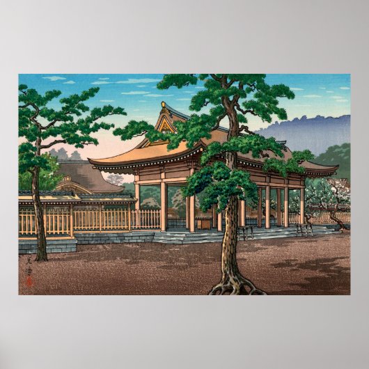 Kashihara Shrine van Tsuchiya Koitsu Poster (Voorkant)
