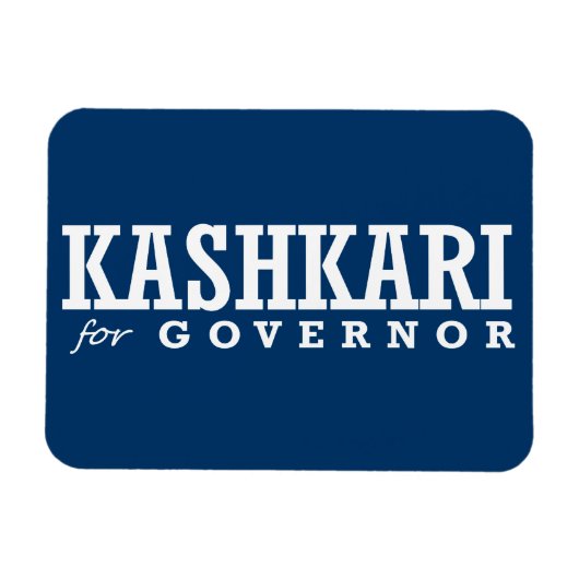 KASHKARI VOOR GOUVERNEUR 2014 MAGNEET (Horizontaal)