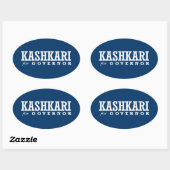 KASHKARI VOOR GOUVERNEUR 2014 OVALE STICKER (Vel)