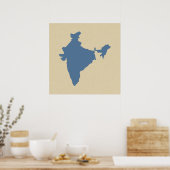 Kashmir Blue Spice Moods India Poster (Keuken)