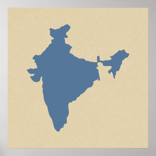 Kashmir Blue Spice Moods India Poster (Voorkant)
