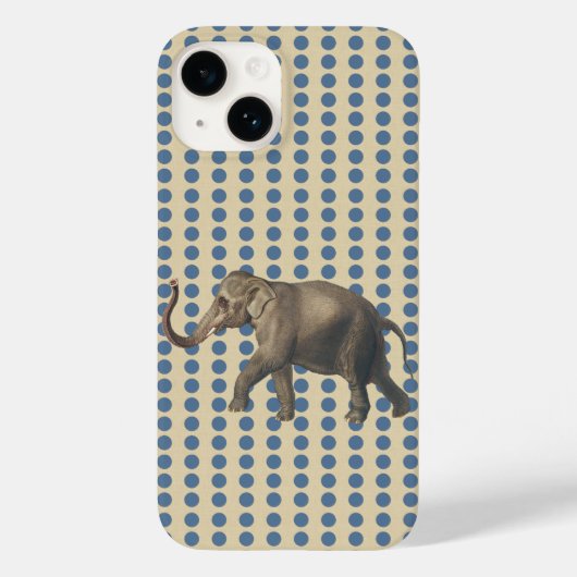 Kashmir Blue Spice Moods Stippen met olifant Case-Mate iPhone Case (Achterkant)