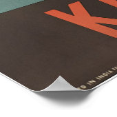 Kashmir Indische staatsspoorwegen Poster (Hoek)