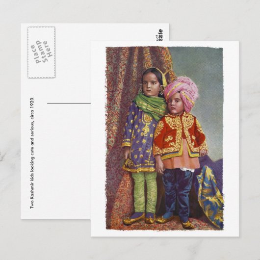 Kashmir Kinder Briefkaart (Voorkant / Achterkant)