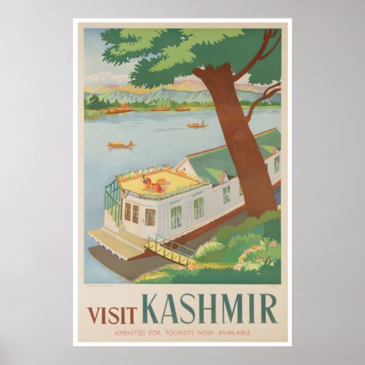 Kashmir Kunst India Reisposter Indiase Print (Voorkant)