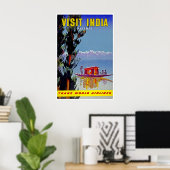 Kashmir Print India Kunst TWA Reis Poster (Thuiskantoor)
