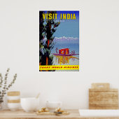 Kashmir Print India Kunst TWA Reis Poster (Keuken)