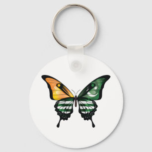 Kashmir Swallowtail Vlinder Vlag Sticker Sleutelhanger