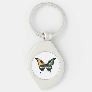 Kashmir Swallowtail Vlinder Vlag Sticker Sleutelhanger