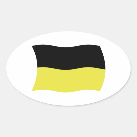 Kashoebische Vlag Sticker (Voorkant)