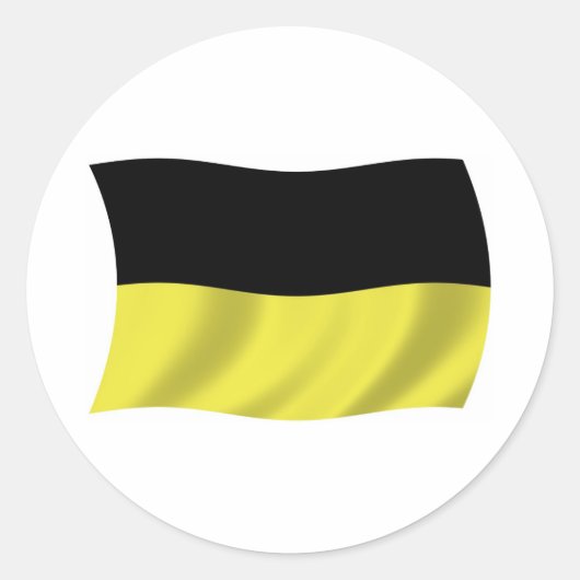 Kashoebische Vlag Sticker (Voorkant)