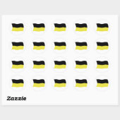 Kashoebische Vlagsticker Ronde Sticker (Vel)