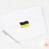 Kashoebische Vlagsticker Ronde Sticker (Envelop)
