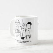 Kashpoint Machine Laughs bij Customer Kaart Koffiemok (Voorkant links)