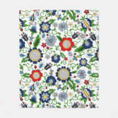 Kashubiaanse folkblokpatroon fleece deken (Voorkant)