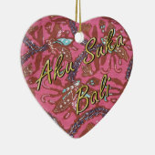 Kasia Batik Keramisch Ornament (Rechts)