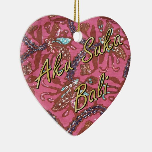 Kasia Batik Keramisch Ornament (Rechts)